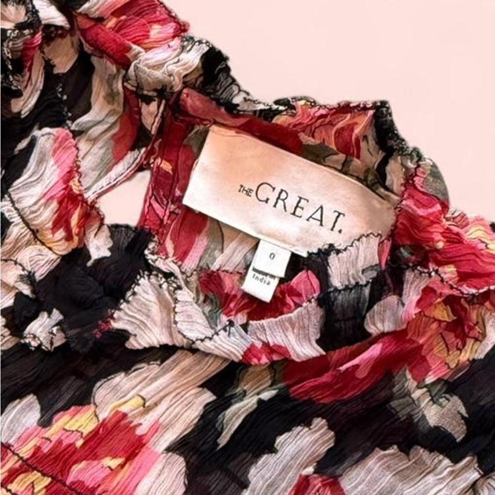 THE GREAT.  Rose Floral Maxi dress